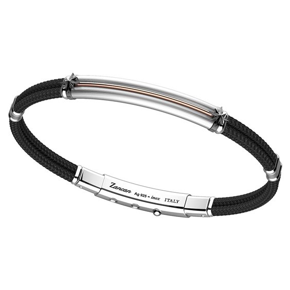 Pulsera Zancan Hombre in Plata ESB060R-NE - ESB060R-NE
